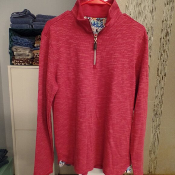 ROBERT GRAHAM Quarter Zip Men's Athletic Pullover - NWOT - Small - Picture 1 of 3